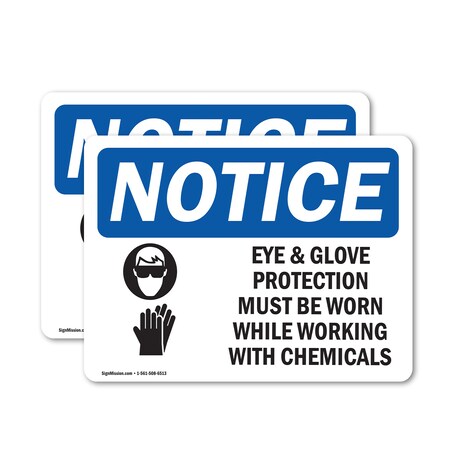 Signmission 12 in Height, 18 in Width, Vinyl Decal, Rectangle OS-2PACK-NS-D-1218-L-12295